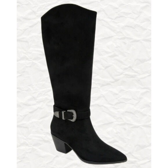 Portland Boot Co. Nashville Boots Women's Size 9.5W Black Knee-High Buckle New - Picture 3 of 5